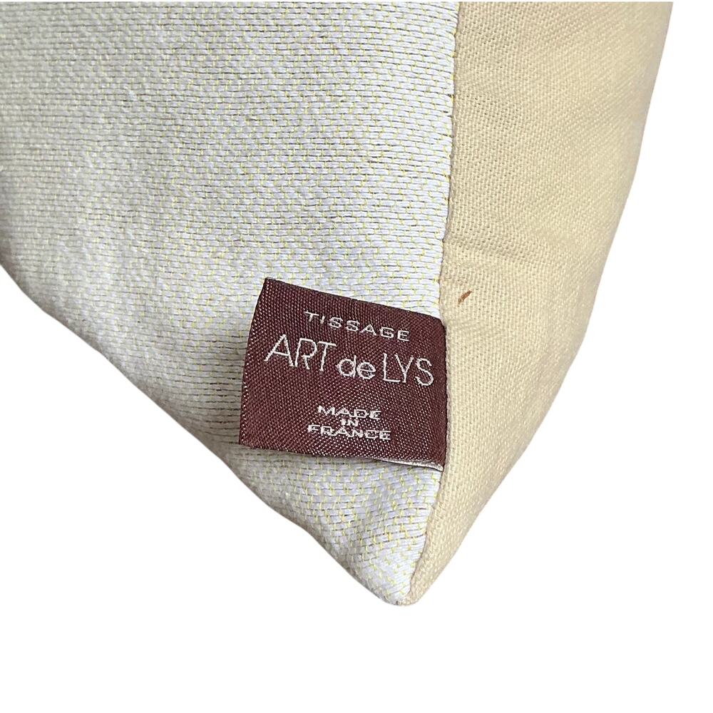 Art de Lys French Jacquard Tapestry Pillow Cover Parrots 19” square - Picture 4 of 4